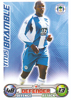 Titus Bramble Wigan Athletic 2008/09 Topps Match Attax #346